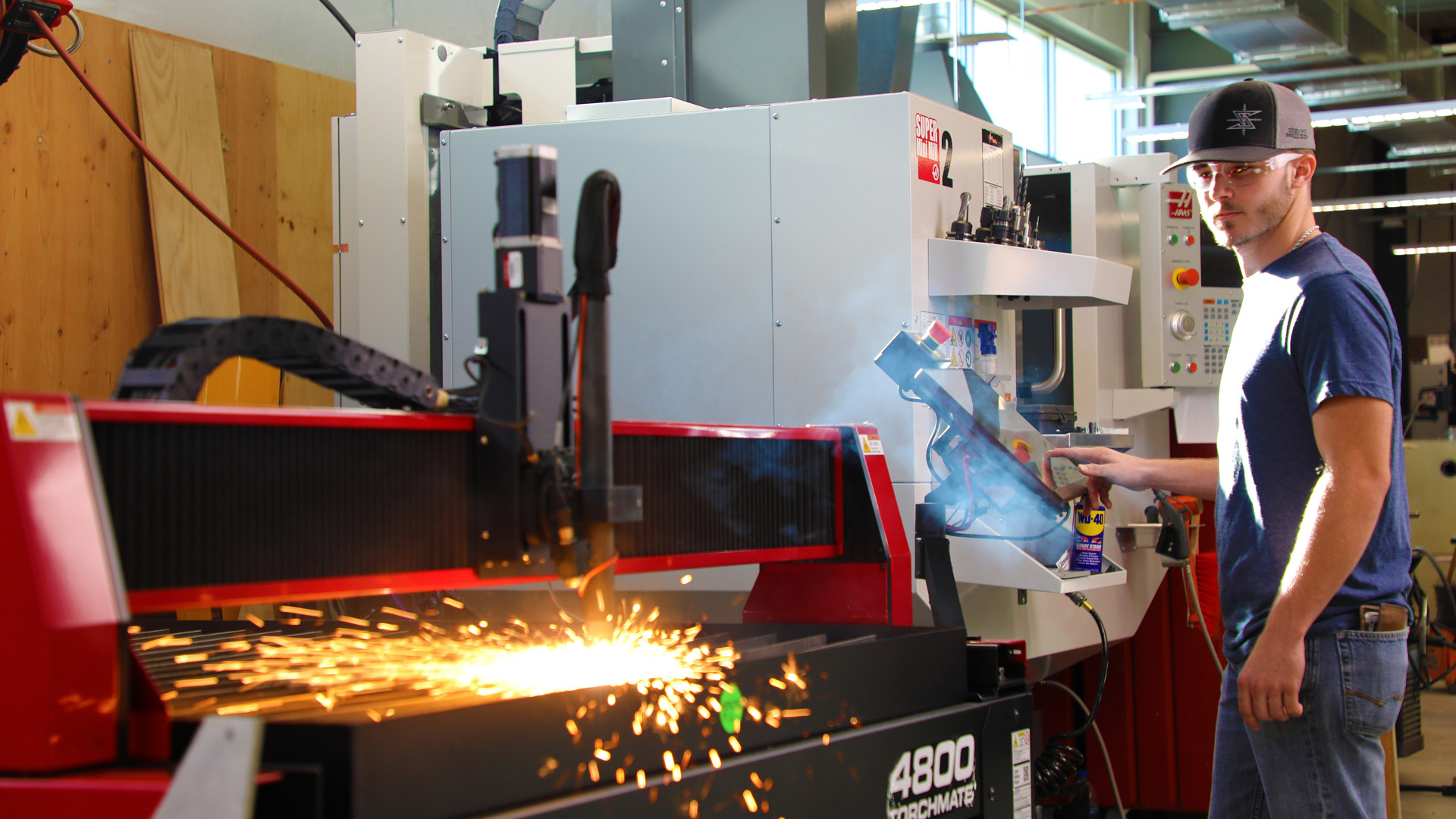 CNC Machining student